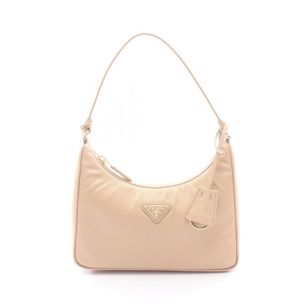 Prada Re Edition Re Bag Handbag Saffiano Leather Beige